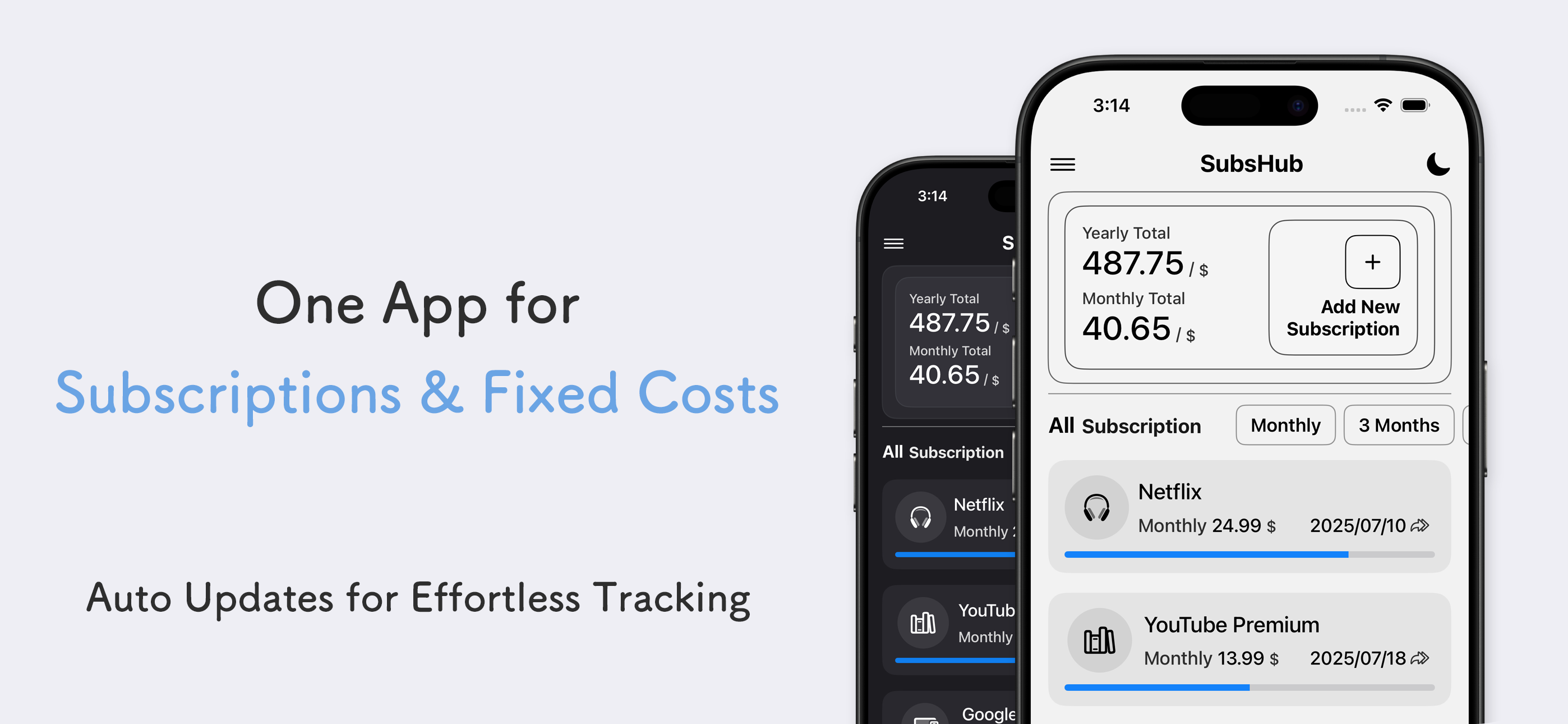 SubsHub - Manage Subscriptions
