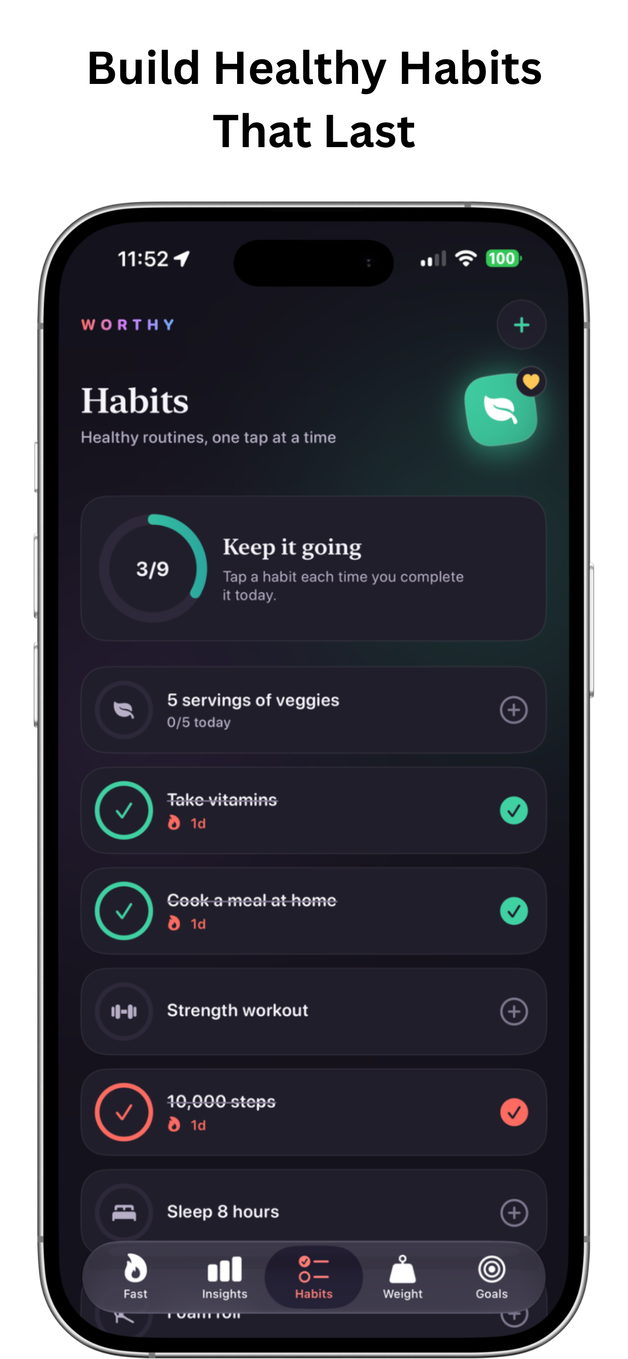 Worthy: Intermittent Fasting screenshot 3
