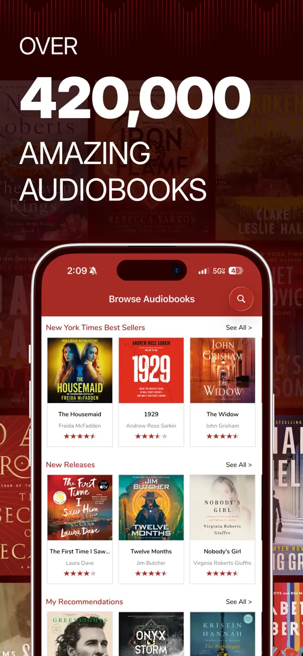 Screenshot #1 pour Audiobooks Now Audio Books
