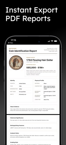 Coin Identifier: MintScope screenshot