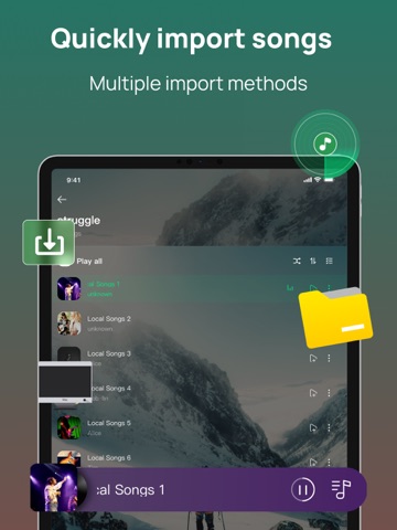 Offline Music Player ‣Play MP3 iPad screenshot