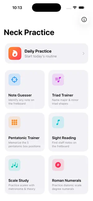 Guitar Man: Fretboard Trainer screenshot 1