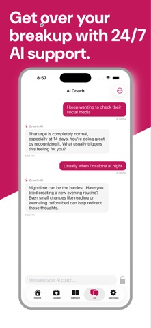 No Contact Breakup App: Growth screenshot