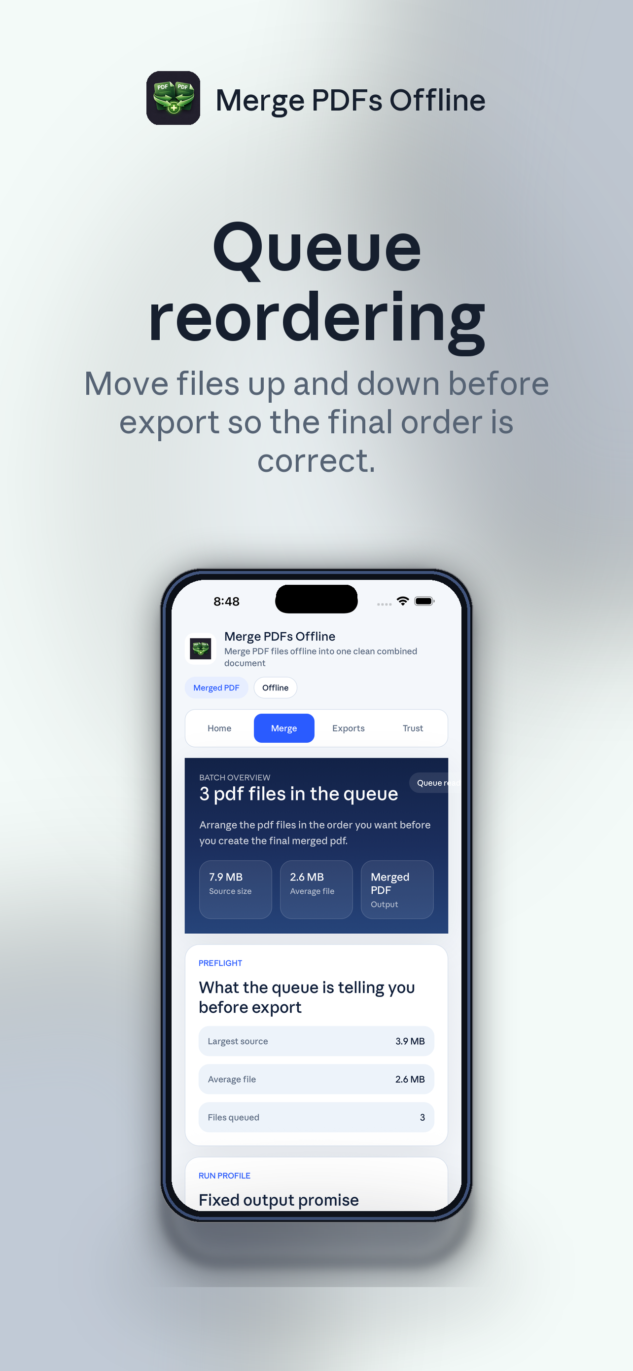 Merge PDFs Offline screenshot 3