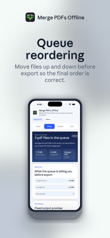 Merge PDFs Offline screenshot