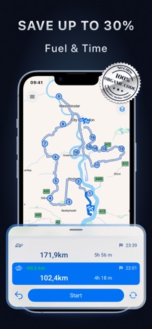 Route Planner, Trip, Swift Way iPhone screenshot