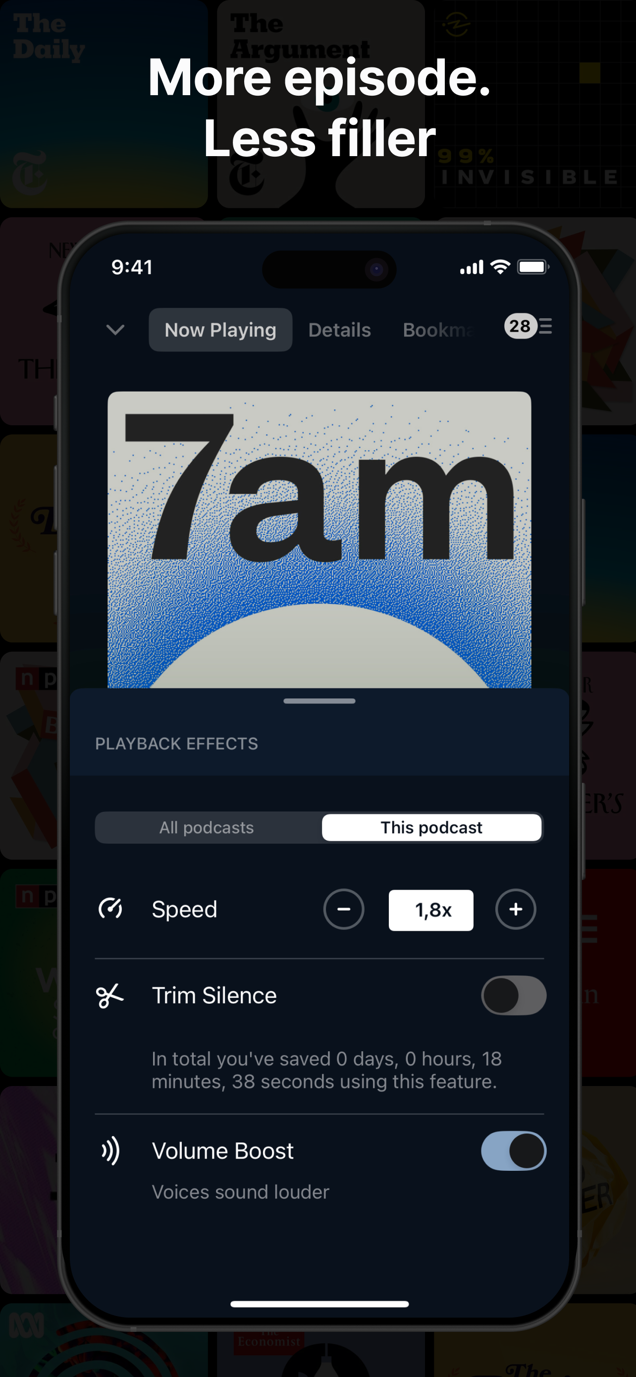 Pocket Casts: Podcast Player screenshot 4