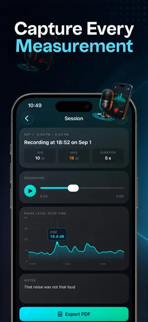 Noise Level Meter: Spectroid screenshot 3
