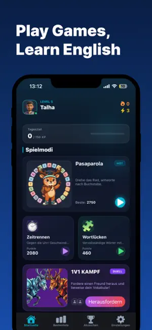 Wordzio: English Word Games screenshot 1