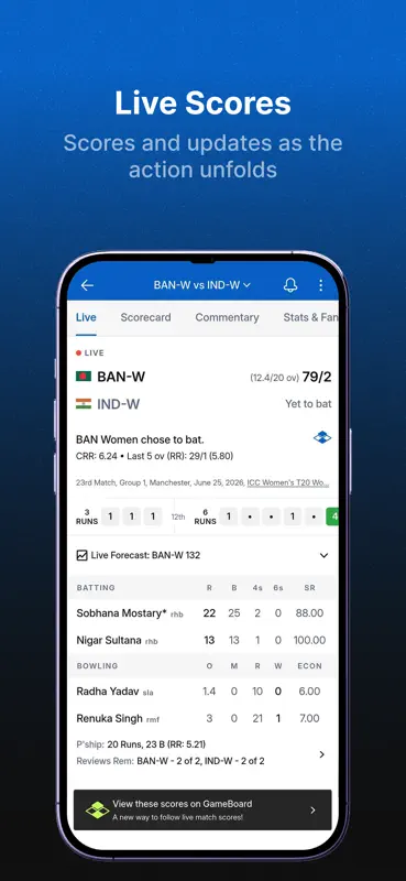Cricinfo - Live Cricket Scores screenshot 4 of 6