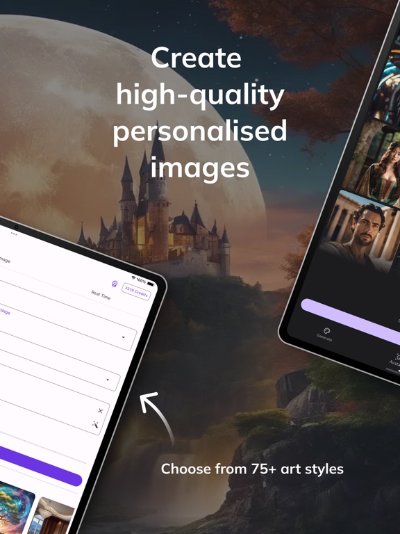 ArtOut - AI Photo Generator iPad screenshot 2 - Graphics & Design app