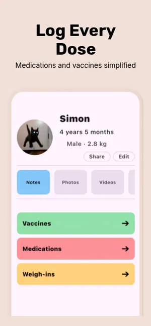 Catitos: Cat Health Tracker screenshot 2