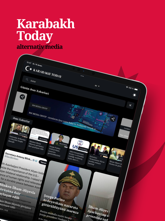 Karabakh Today iPad screenshot 2 - News app