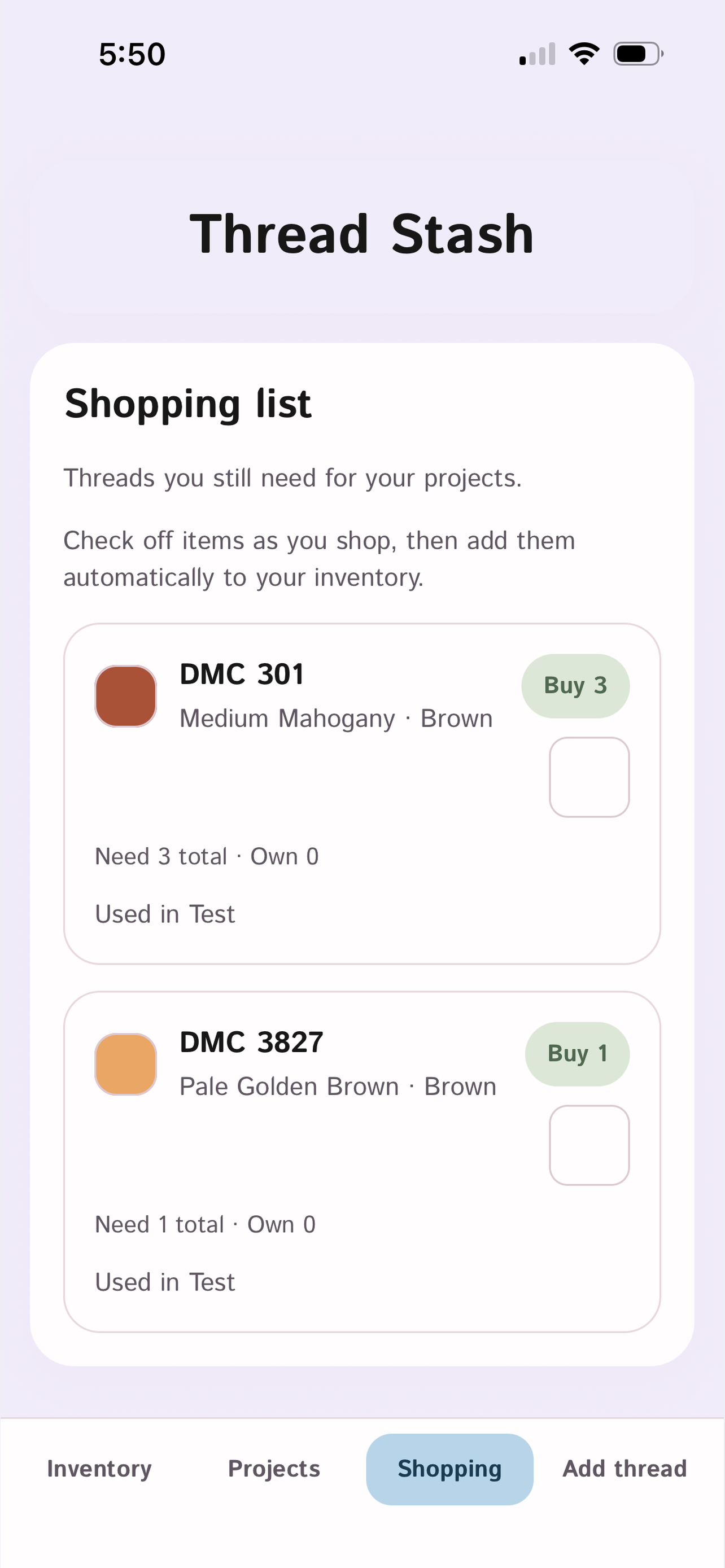 Thread Stash screenshot 3