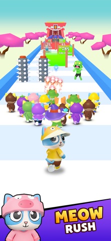 Meow Rush: Merge & Run iPhone screenshot
