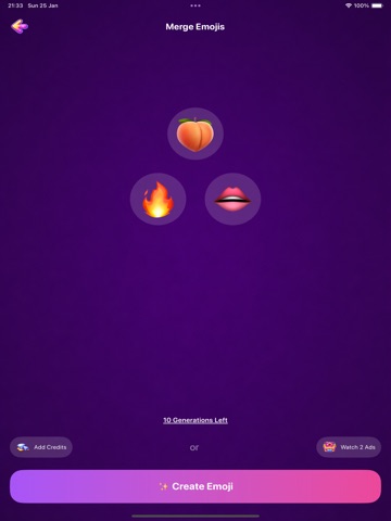 MixMoji - AI Emoji Maker iPad screenshot