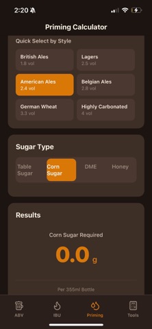 Beer Brew Calculator screenshot