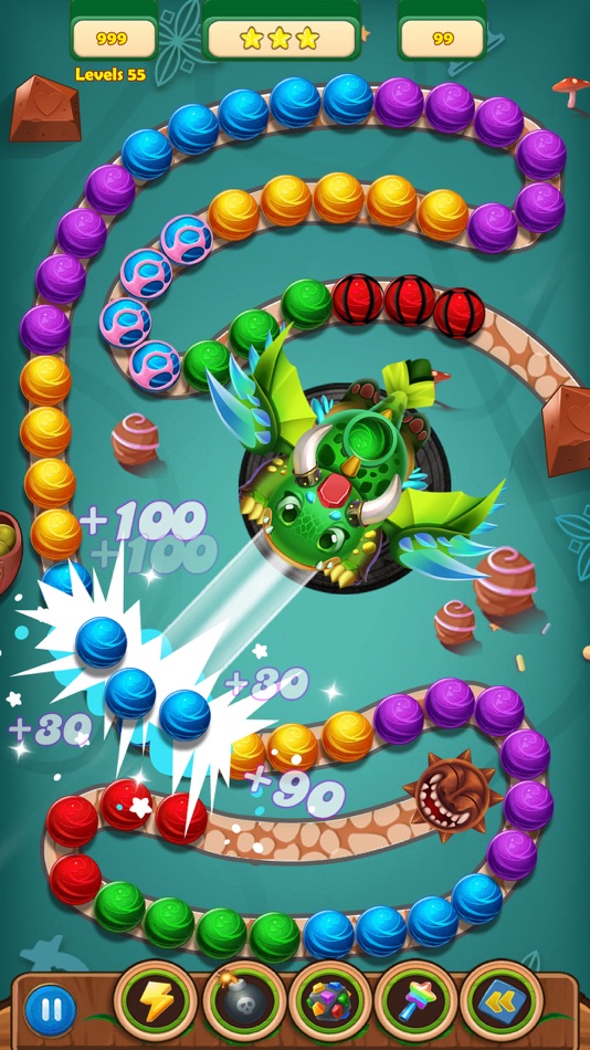 #5. Marble Blast Jungle (iOS) Podle: Emily Ley
