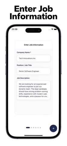 Cover Letter Creator – AI iPhone screenshot