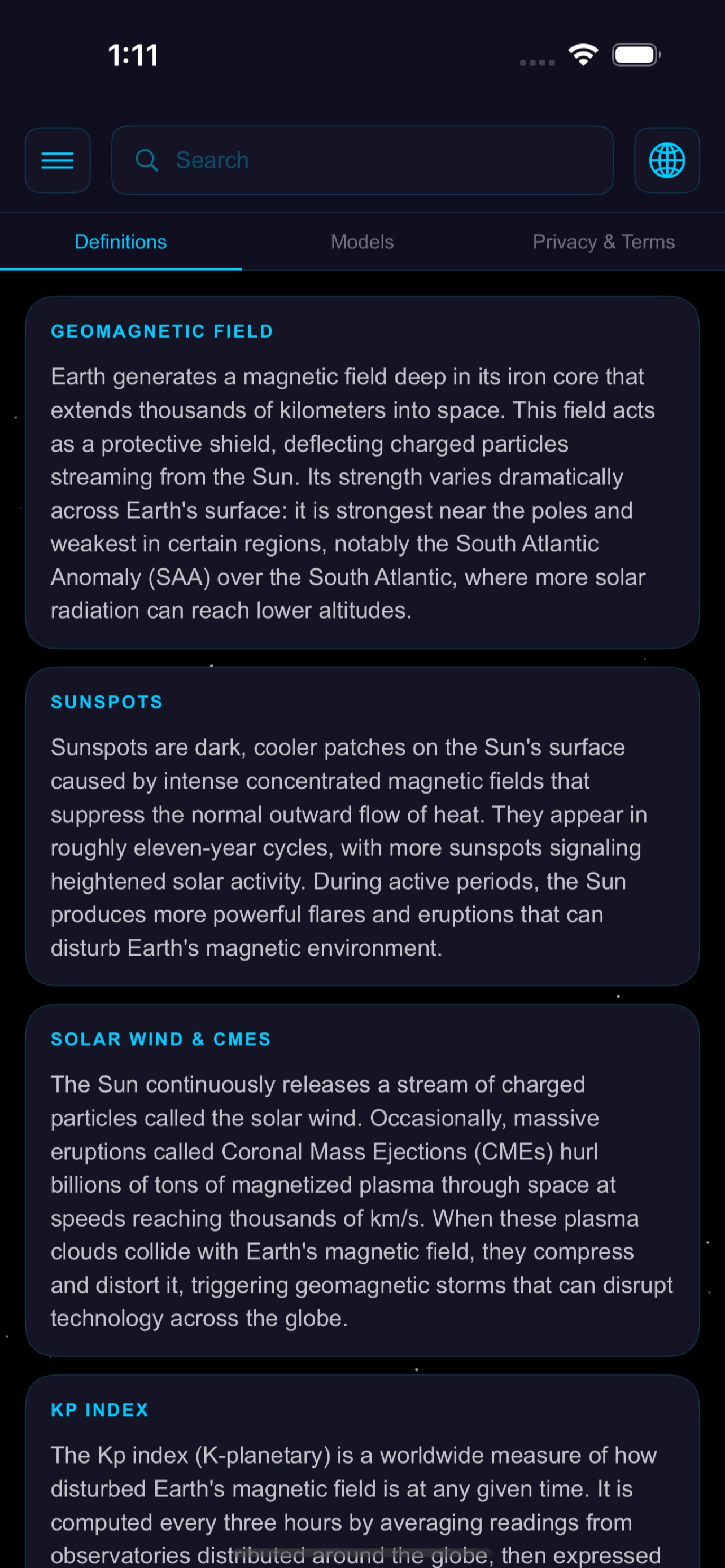 Screenshot 7 of Geo Space Weather