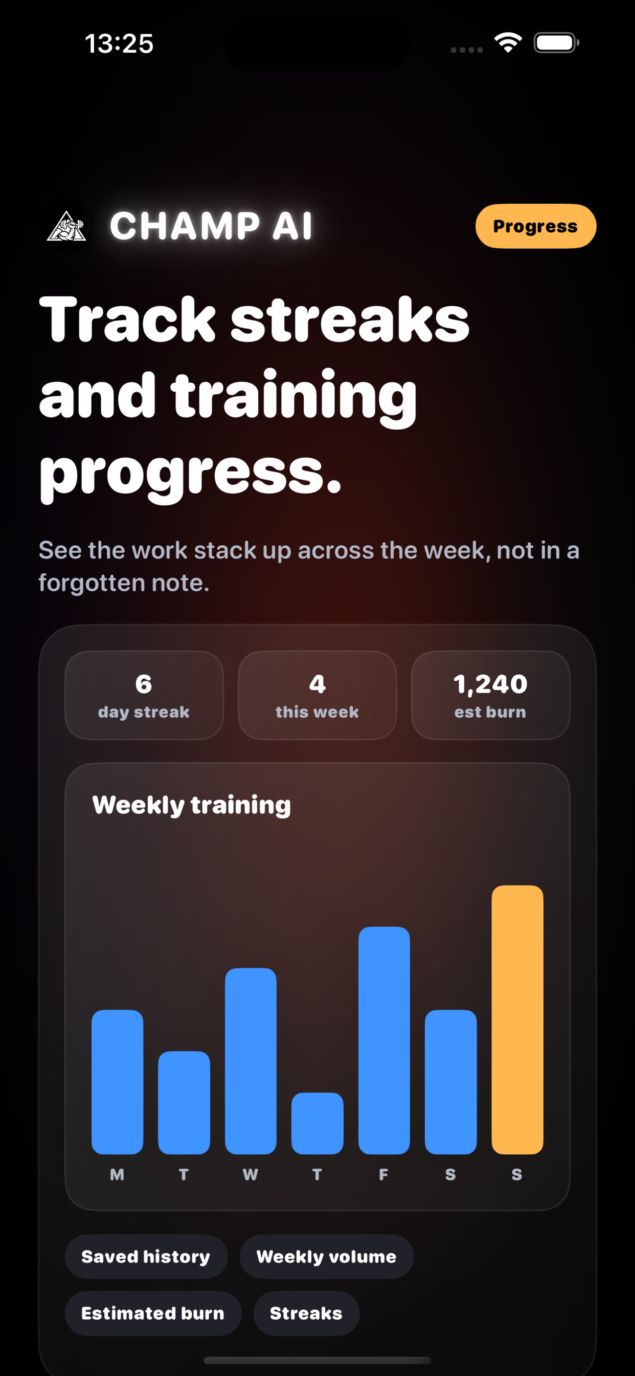 Champ AI - Fitness screenshot 5