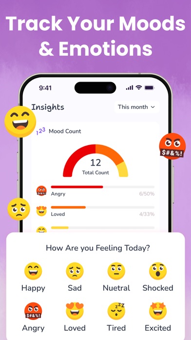 My diary: Secret Journaling iPhone screenshot