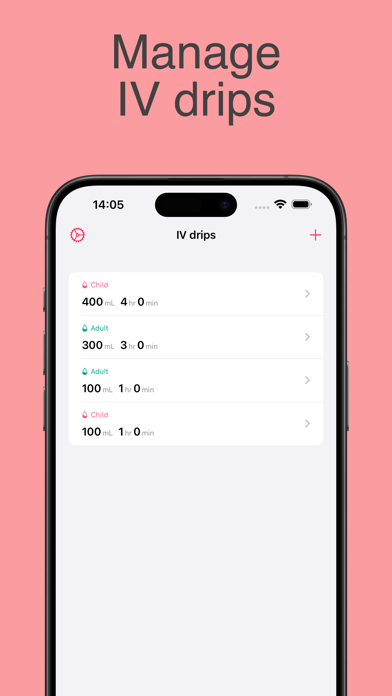 OnDrip: IV drip calculation Screenshot