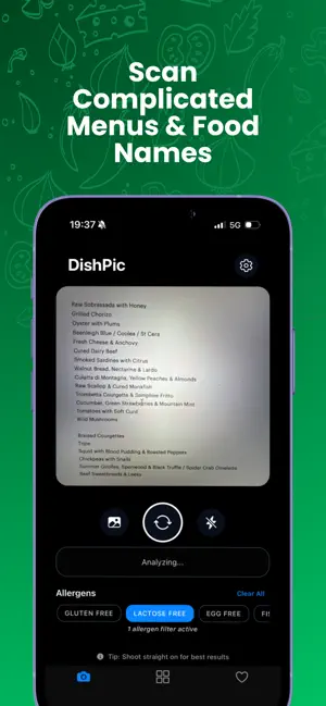 DishPic: Menu Scanner & Macros screenshot 3