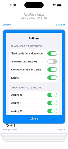 Deck of Addition Cards screenshot 3