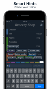 Grocery Shopping List: To Shop screenshot