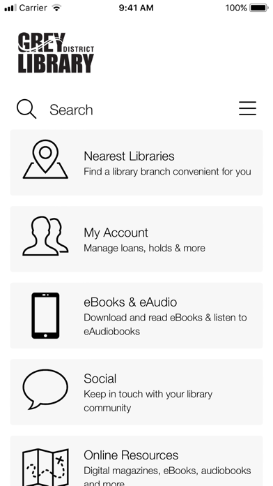Screenshot #1 pour Grey District Library
