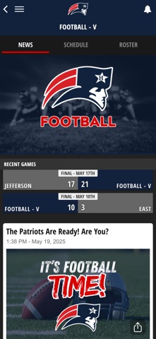 Homewood Athletics iPhone screenshot