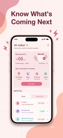 Sathi: Period & Menopause Screenshot 2 of 7