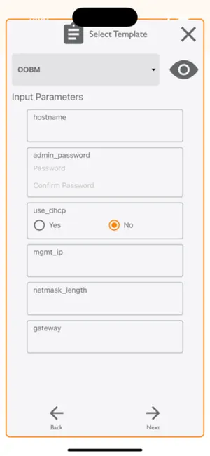 HPE CX Provisioning screenshot 2