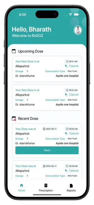 RxDOZ - Medicine Reminder App screenshot 2