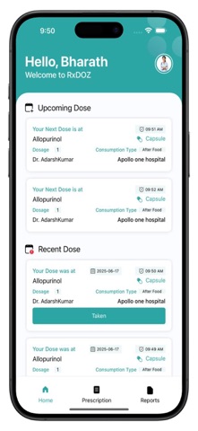 RxDOZ - Medicine Reminder App screenshot