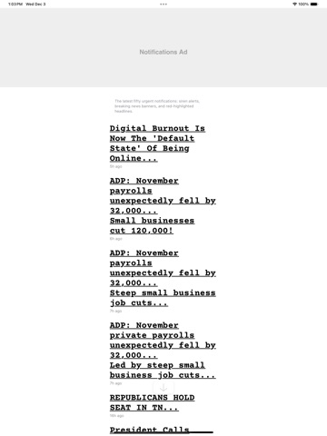 Drudge Report (Official) iPad screenshot