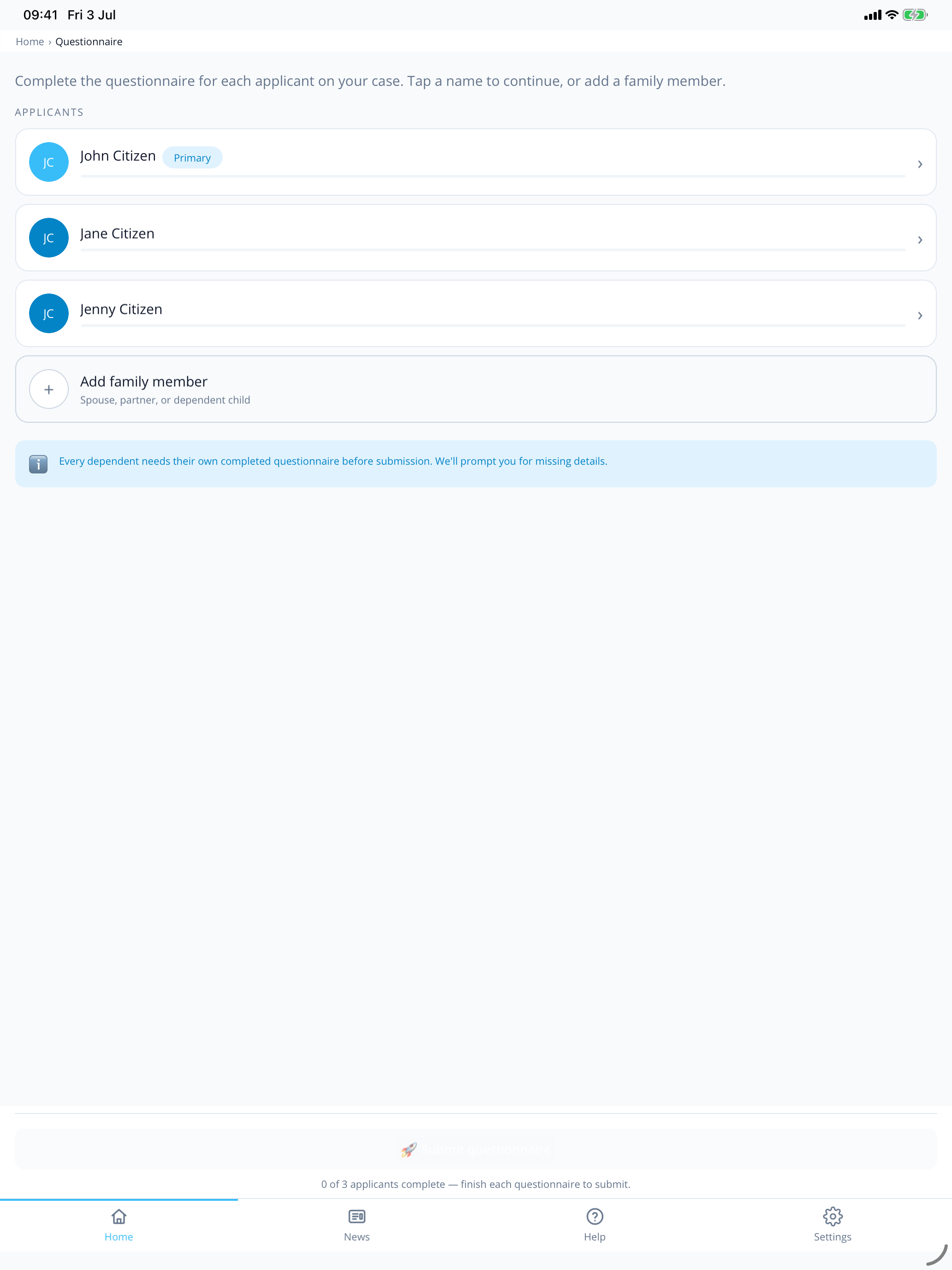 ARCHER Client App screenshot 7