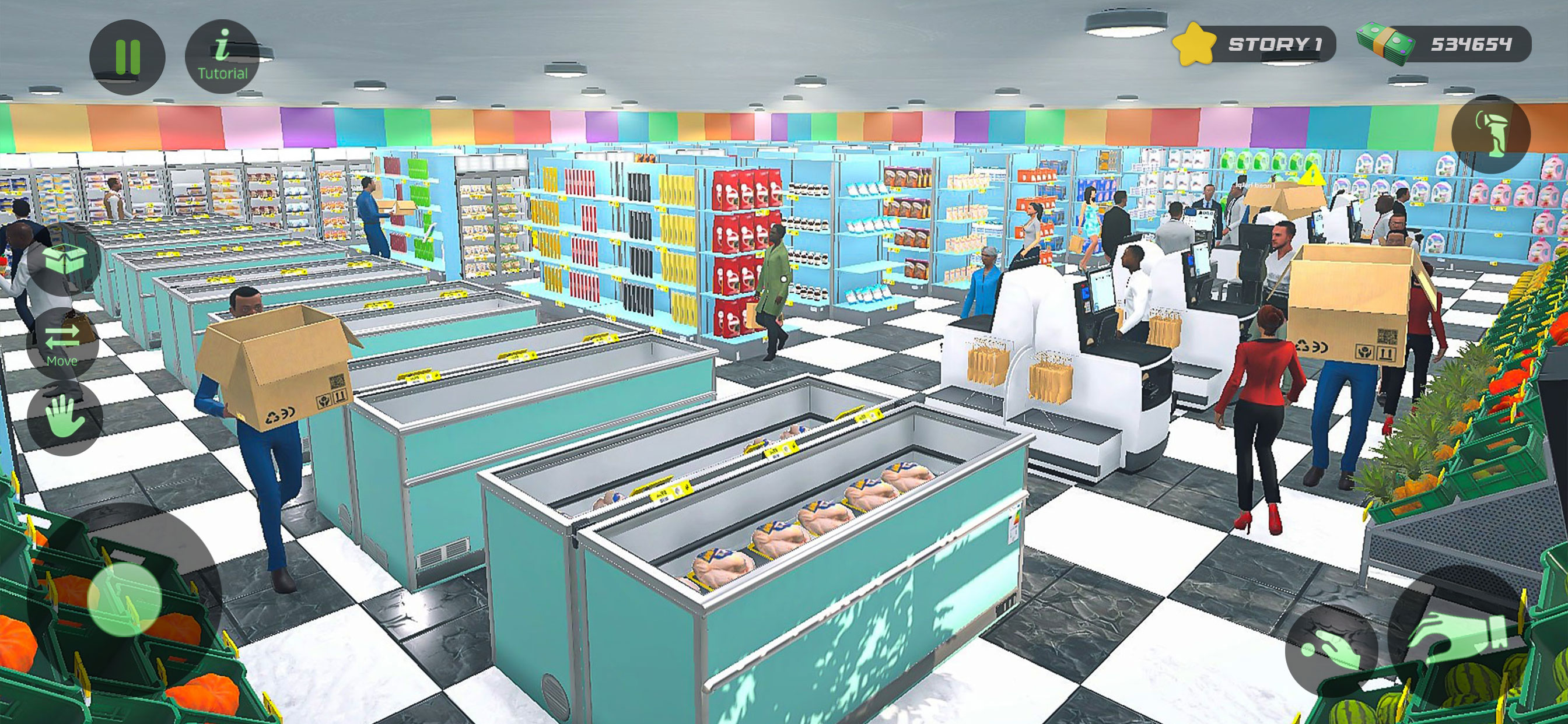 Supermarket Shop Life Sim 2025
