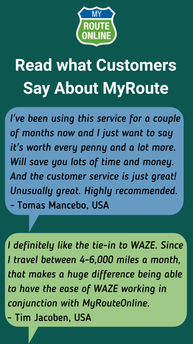MyRoute: Multi-Stop Navigation iPhone screenshot 7 - Business app