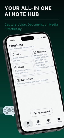 EchoNote: AI Meeting Notes Screenshot 1 of 4