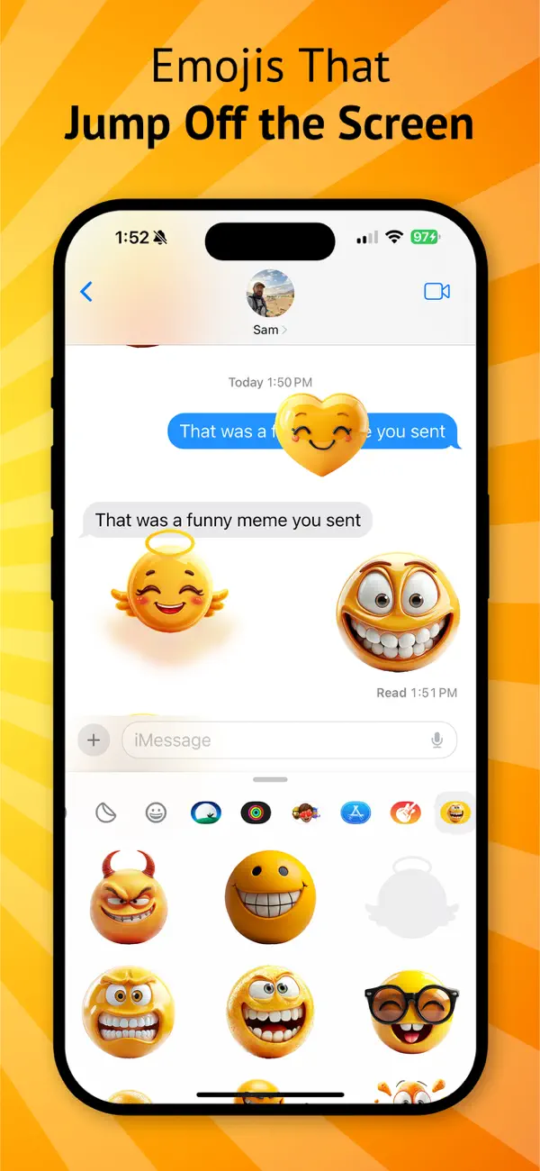 Screenshot #2 pour Emoji Pop - 3D Emoji