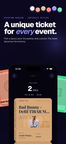 FunTicket - custom tickets iPhone screenshot