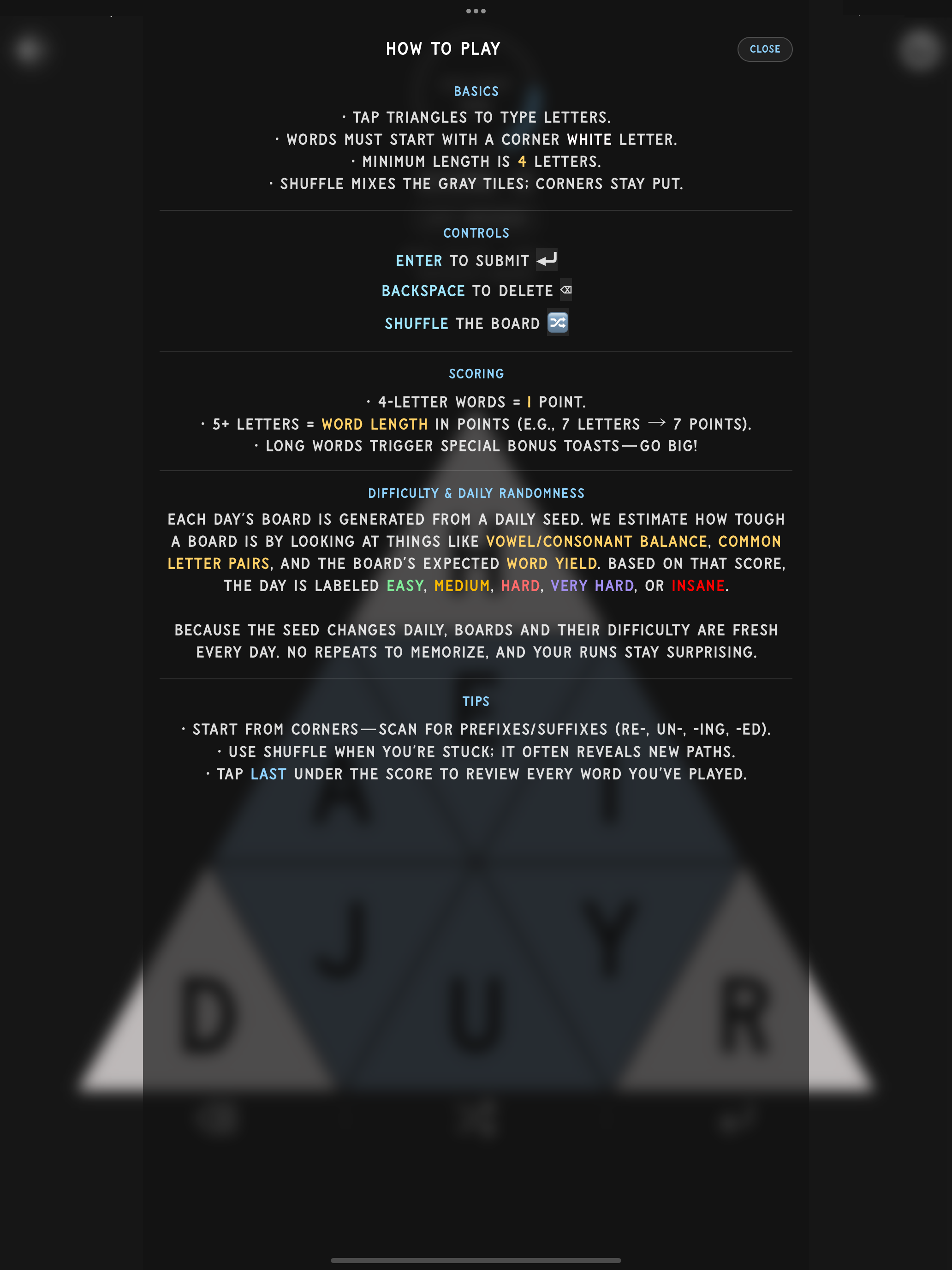 Triqy: Spooky Word Puzzle