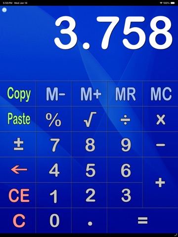 Basic Calculator: Classic Calc iPad screenshot