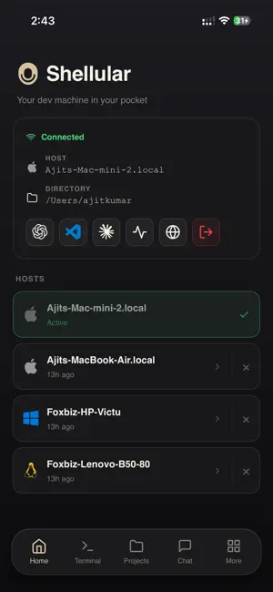 Shellular iPhone screenshot 1