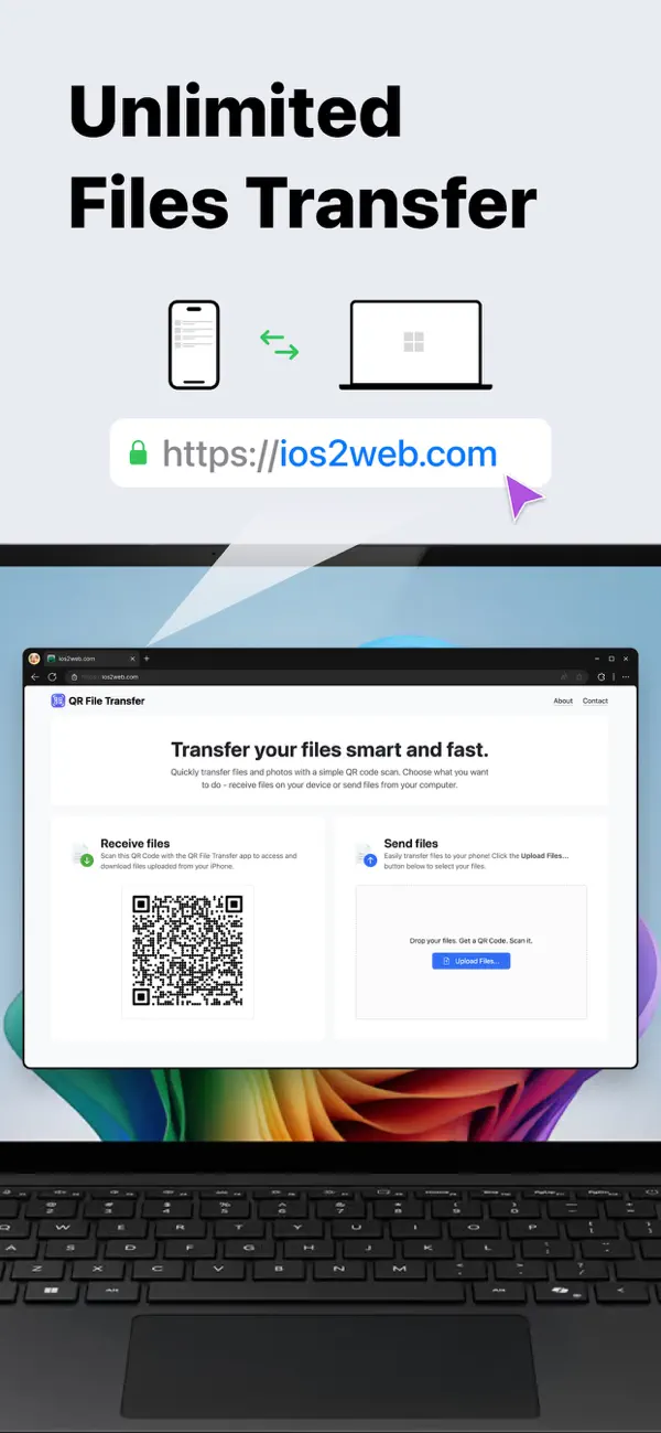 Screenshot #2 pour Smart Move QR File Transfer