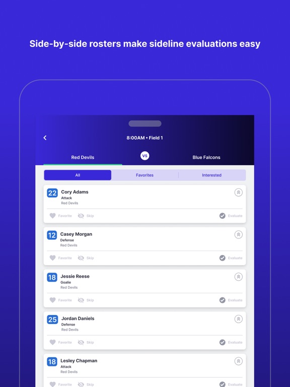 EventBeacon iPad screenshot 5 - Sports app