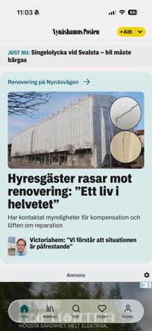 Nynäshamns Posten iPhone screenshot 3