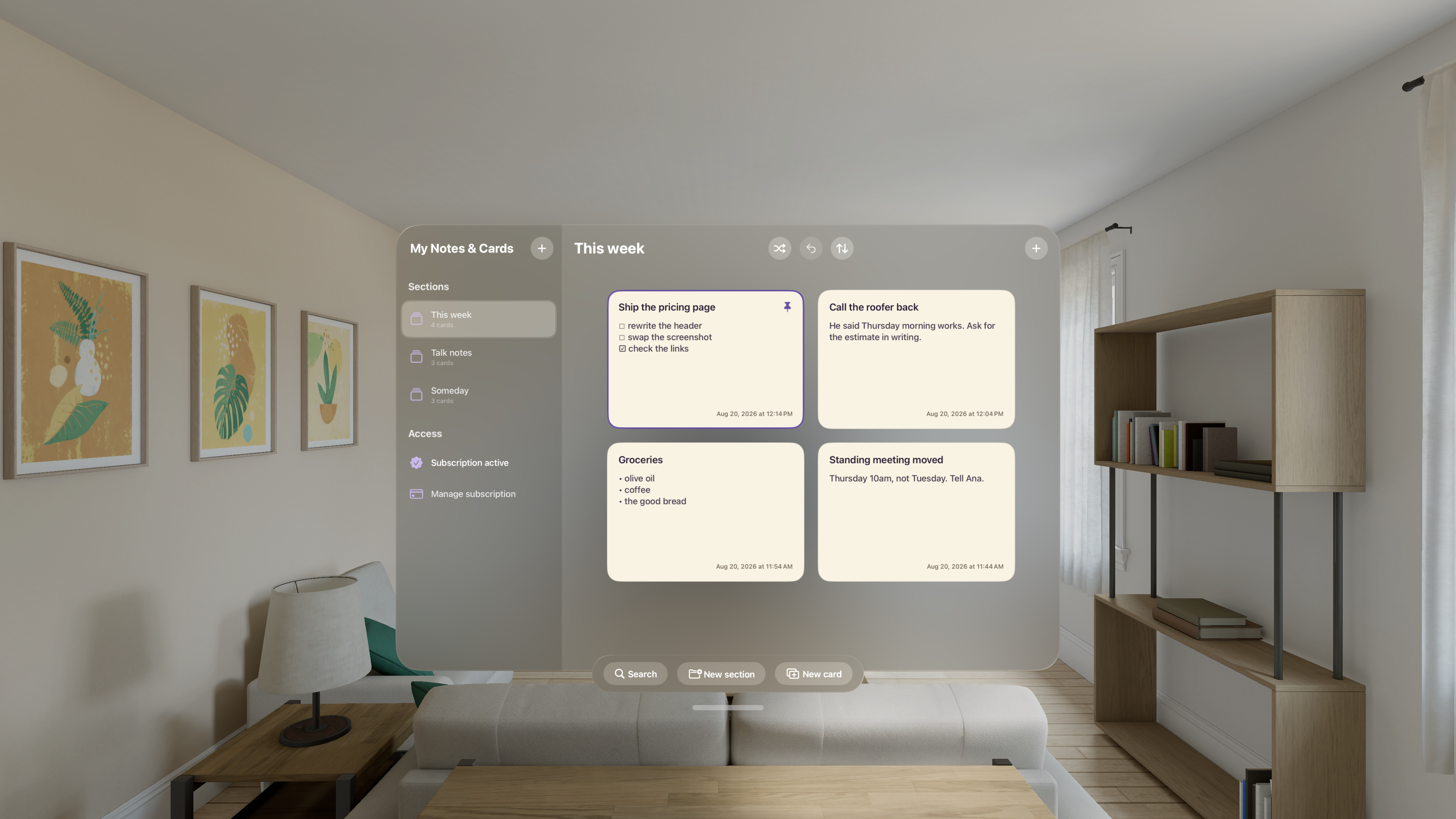 My Notes & Cards screenshot 22
